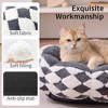 ZOMISIA Cat Beds for Indoor Cats, Washable Cute Flower Pet Bed for Puppy & Kitten, Round Plush Pet Bed with Anti-Slip Bottom - 3 of 4