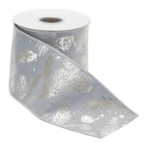 Pine and Pinecone Print Wired Ribbon (Set of 2) - 1 of 3