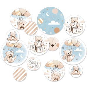 Big Dot of Happiness We Can Bearly Wait - Teddy Bear Baby Shower Giant Circle Confetti - Party Decorations - Large Confetti 27 Count - 1 of 4