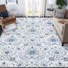 Vintage Paisley Area Rug Indoor Washable Rug - 2 of 4