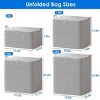4 Pack Foldable Non Woven Storage Bags Closet Organizers Wardrobe Sorting Baskets - 2 of 4