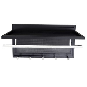 Chery Life Decorative Coat Racks with 5 Hooks, Coating Hook Wall Mounted with Shelf - 1 of 4