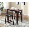 TiramisuBest 5-Piece Round Dining Table Set with Antique Gray for Dining and Kitchen - 2 of 4