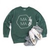 Simply Sage Market Women's  Garment Dyed Graphic Sweatshirt Mama Floral Hexagon - 3 of 4