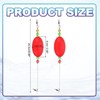 Unique Bargains Plastic Weighted Popping Oval Fishing Floats Rigs 2 Pcs - 2 of 4