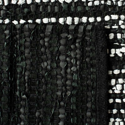 Elegant Gray Cowhide 24" Round Flat Woven Handmade Rug