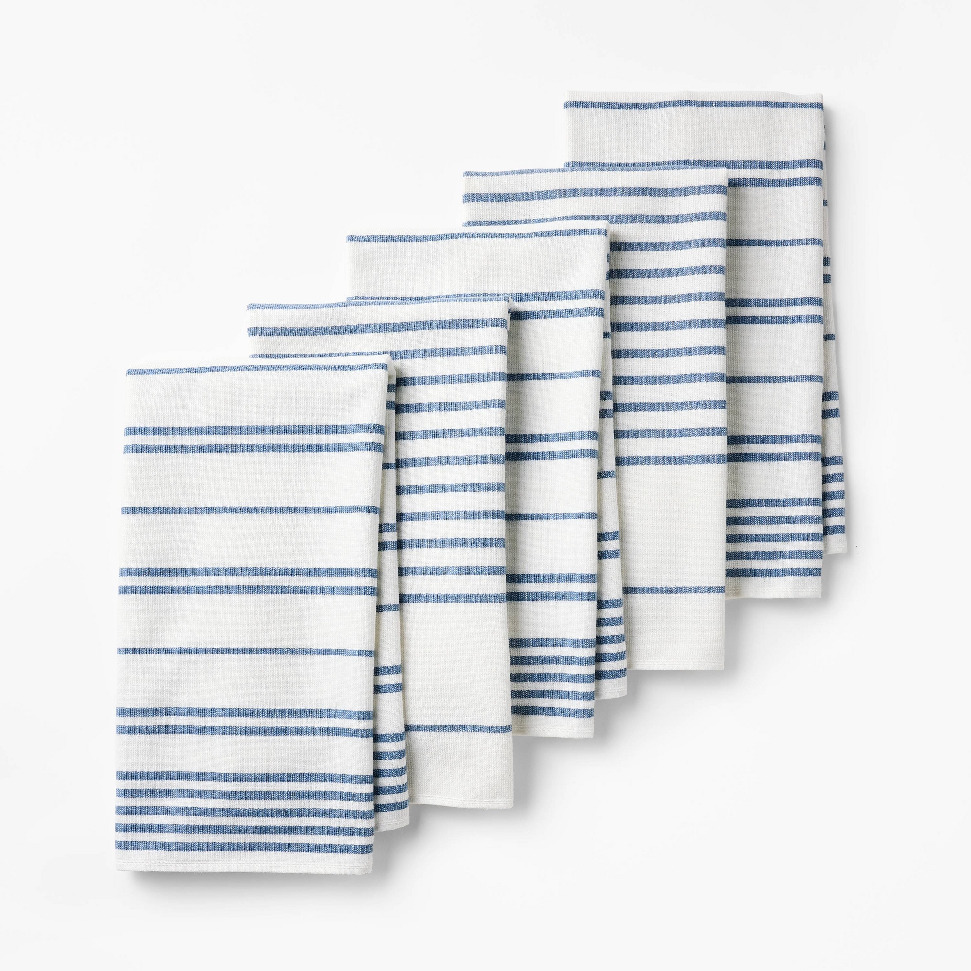 5pc Kitchen Towels Blue - Figmint™