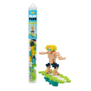 Plus-Plus - Mini Building Toy In Tube - 70 pc Surfer Guy, Ages 5+ - 1 of 4