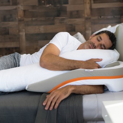 Large White Memory Foam Reflux Relief Wedge Pillow System