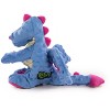 goDog Dragons Squeaky Plush Dog Toy, Chew Guard Technology, Periwinkle, Large - 2 of 4