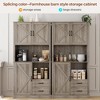 Whizmax Modern Kitchen Pantry Cabinet with Microwave Stand, Tall Hutch Bar Cabinet with Drawers and Adjustable Shelves for Dining Room, Living Room - image 4 of 4