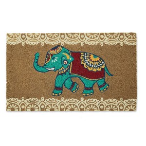 Design Imports Indian Inspired Elephant Doormat - 1 of 4