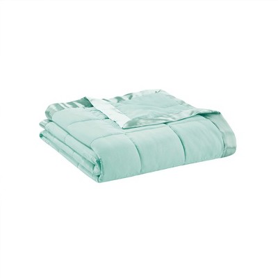 NicBex Lightweight Down Alternative Blanket with Satin Trim,Fuzzy Cozy Luxury Blanket Microfiber for Bed Chair Couch