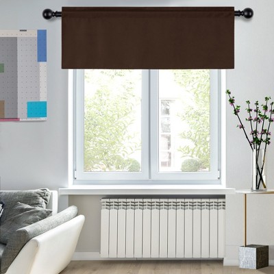 Deconovo Room Darkening Rod Pocket Window Valance – 1 Panel