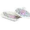 Blue Rose Polish Pottery 67 Vena Butter Dish - 2 of 2