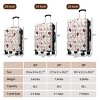 FONTOI 3pcs Luggage Set 3 Cute Hardshell Suitcases Carry On Suitcase Set Stylish Carry On Luggage With Wheels For Travel, 20"/24"/28", White - 3 of 4