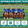 APRILSOUL Portable Folding Team Bench, 8 Seats Foldable Sideline Benches, Soccer Chair with Bag and Backrest, Adult Team Chair Black 2PACK - 2 of 4