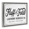 Stupell Industries Fluff and Fold Laundry Room Floating Frame Canvas Art - 2 of 4
