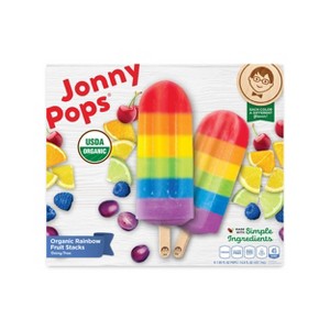 JonnyPops Organic Frozen Rainbow Fruit Stacks Water Pop - 14.8oz/8ct - 1 of 3