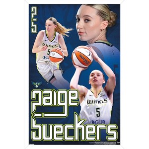 Trends International WNBA Dallas Wings - Paige Bueckers 25 Framed Wall Poster Prints - 1 of 4