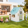 Kids Cottage Playhouse with Door, Mail Slot & Interactive Features - Indoor/Outdoor Pretend Playhouse for Toddlers & Young Children - 2 of 4