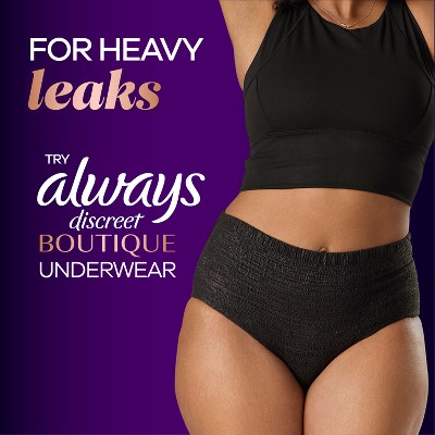 Always Discreet Boutique 5 Drops Incontinence Pads - Heavy - Long Length - 84ct