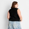 Women's Sleeveless Tie-Front Bow Sweater - Future Collective - 2 of 3