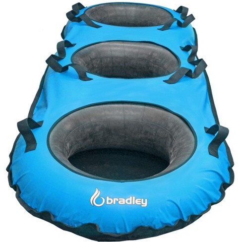 Pack of Two Bradley Heavy Duty Tubes for Floating The River; Whitewater Water Tube; Rubber Inner Tube with Cover for River Floating; Linking Tandem