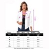 Women's Blazer 3/4 Gathered Sleeve Lapel Cardigan Dressy Light Weight Suit Jackets Fall Elasticity Short Blazers Dressy - 2 of 4