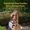 All Things Cedar 4-Ft Outdoor Wishing Well Planter Box for Flowers and Plants, Handcrafted Western Red Cedar, Planter Box Interior, Outside Well Base - 4 of 4