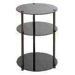 Classic Glass 3 Tier Round Table - Breighton Home