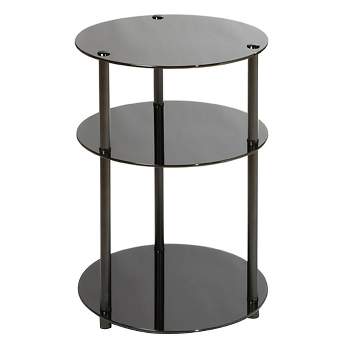 Classic Glass 3 Tier Round Table - Breighton Home