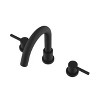 Bathroom Faucet 8 Inch – Widespread Sink Faucet with Smooth Curve Spout, 2 Handles, 3-Hole Mount, Includes CUPC Certified Lines & Pop-Up Drain - 3 of 4
