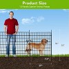 Garden Fence, No-Dig Decorative Metal Fence, Rustproof Wire Animal Barrier with Arch/Classic Design for Yard, Patio, Outdoor Use - 2 of 4