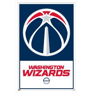 Trends International NBA Washington Wizards - Logo 21 Framed Wall Poster Prints - 1 of 4