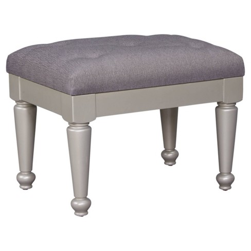 Silver vanity online stool