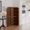MAYEERTY Modern Solid Wood 4 Doors Corner Storage Cabinet Efficient Storage for Home Cornei Libing Room Beige 2 Piece - 4 of 4