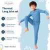 City Threads Boys USA-Made Soft & Cozy Thermal Long Johns 2-Piece Set - Warm Base Layer & Loungewear - 2 of 4