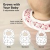 KeaBabies 8pk Organic Baby Bibs for Boy, Baby Drool Bib for Baby Boys and Girls, Newborn Teething Bibs - 4 of 4