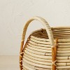 10" x 10.5" Round Rattan Basket with Handle Natural - Opalhouse™ designed with Jungalow™ - image 3 of 4