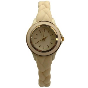 Olivia Pratt Braided Silicone Band Women Watch - 1 of 4