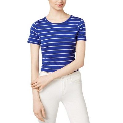 Kensie Womens Tie Detail Basic T-Shirt