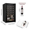 Winado 34 Bottle 3.0 Cu.Ft Electric Freestanding Compressor Beverage Cooler in Black - 2 of 4