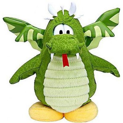 green stuffed dragon