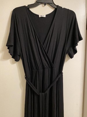 Black wrap dress target best sale