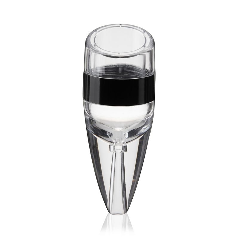 TRUE Aereo Wine Aerator Pourer Spout - Portable Wine Pourer for Wine Bottles, Clear, 4 of 7