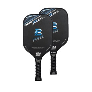 PBPRO 16.5'' Tour Signature XL 2pk Traditional Pickleball Paddles Black/Blue - 1 of 4