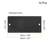 Unique Bargains Aluminium DIY Laser Printing Office Engraving Blank Metal Cards 10 Pcs - 2 of 4