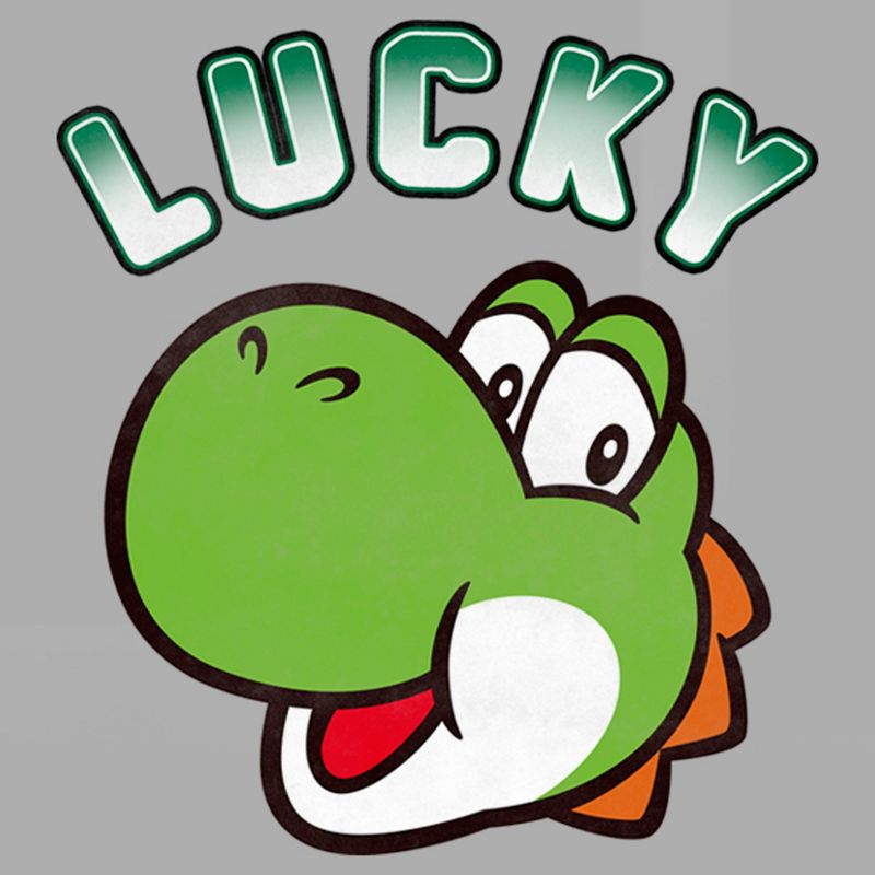 Toddler's Nintendo Super Mario St. Patrick's Day Lucky Yoshi T-Shirt, 2 of 4