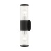 Livex Lighting Atlantic 2 - Light Wall Light in  Textured Black/Antique Silver - 4 of 4